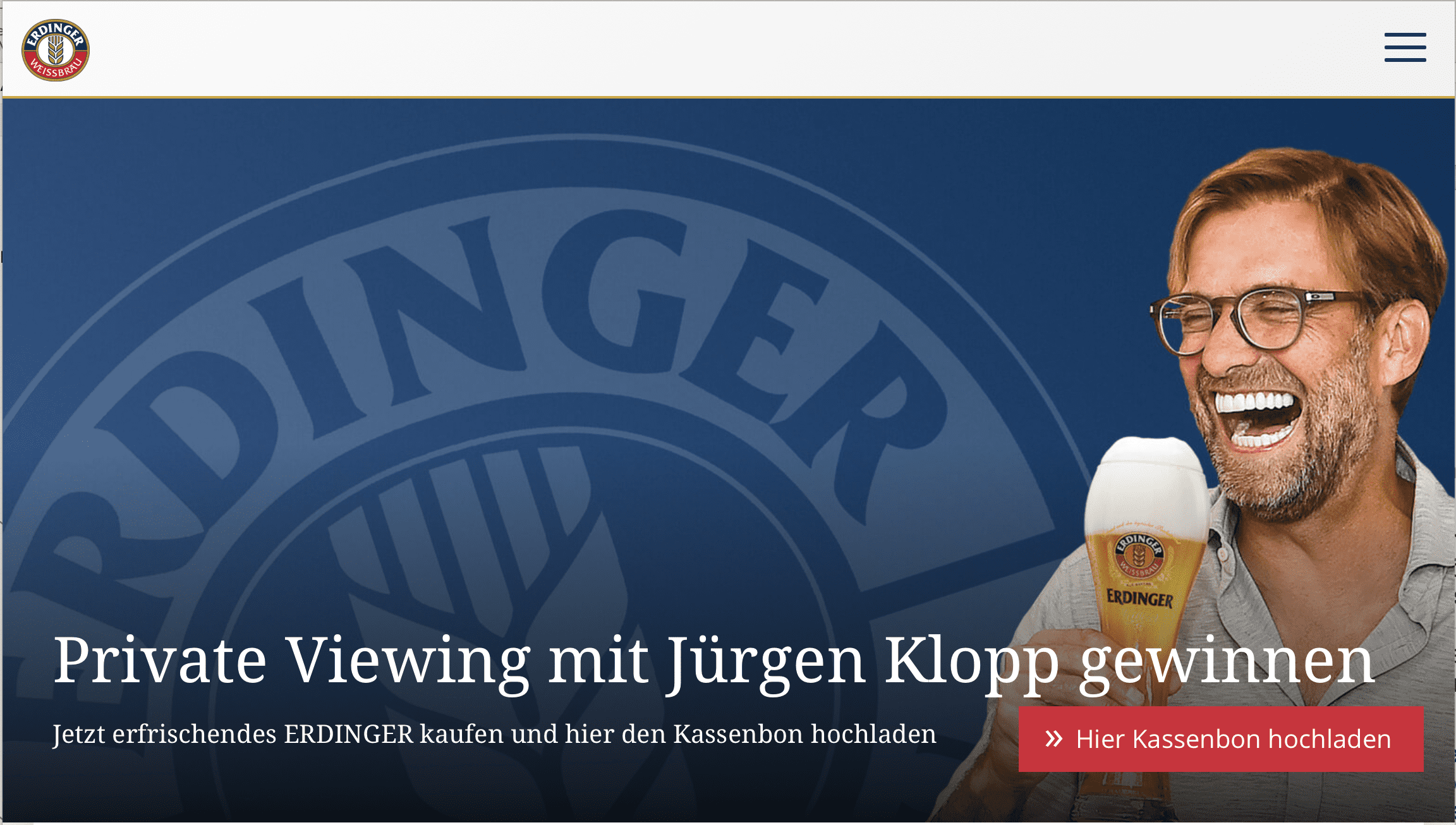 Erdinger Gewinnspiel Jürgen Klopp
Gewinnspiel-Cases FMCG Getränke