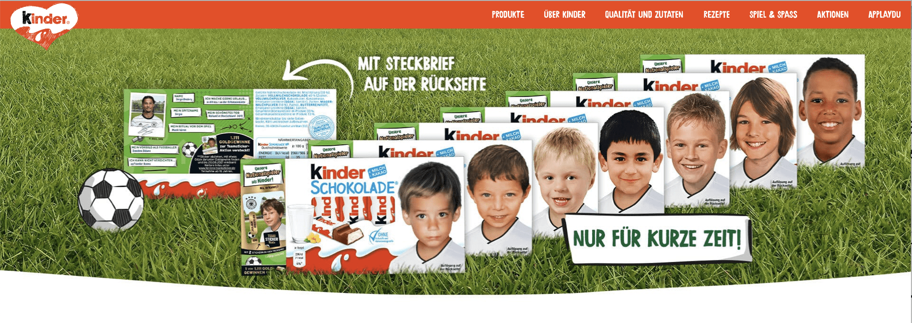Gewinnspiel-Cases FMCG Süßwaren & Snacks Kinder Schokolade