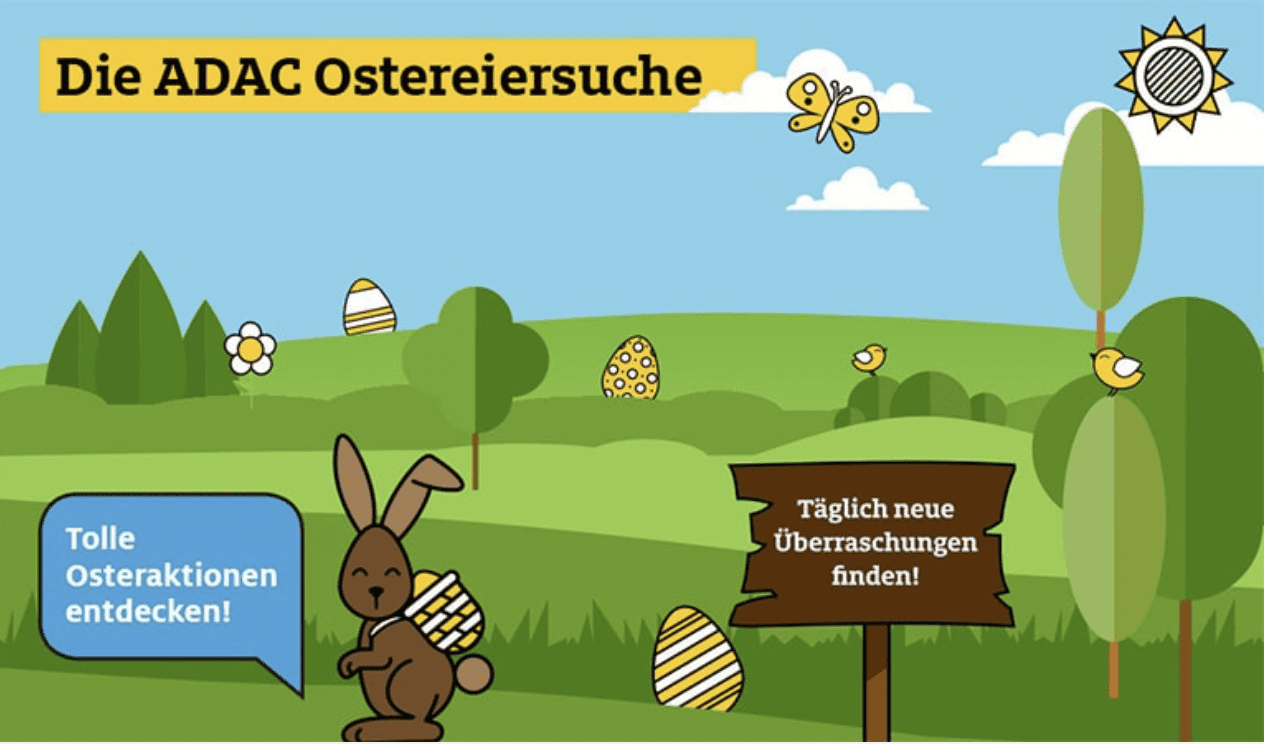 case_> ADAC Nordrhein - tägliche Ostereiersuche