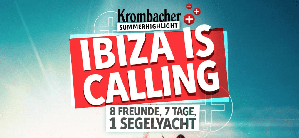 case_Krombacher – Freunden Bescheid sagen – Gewinnchancen auf Ibiza erhöhen
