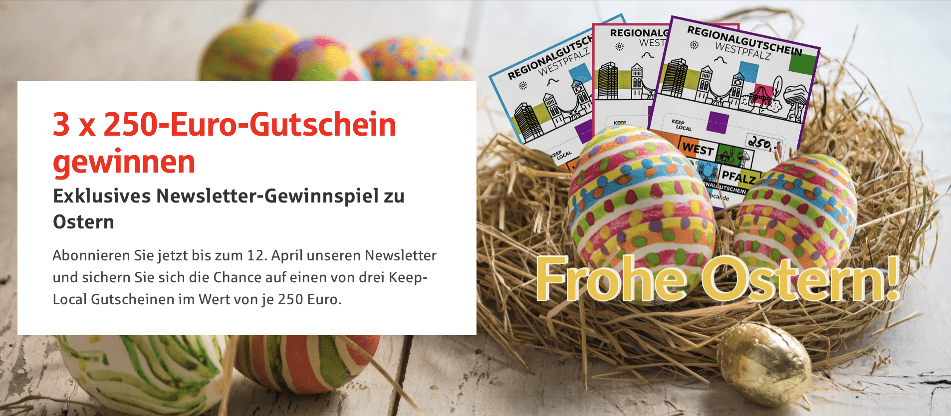 case_Sparkasse Kaiserslautern_Newsletter-Gewinnspiel zu Ostern