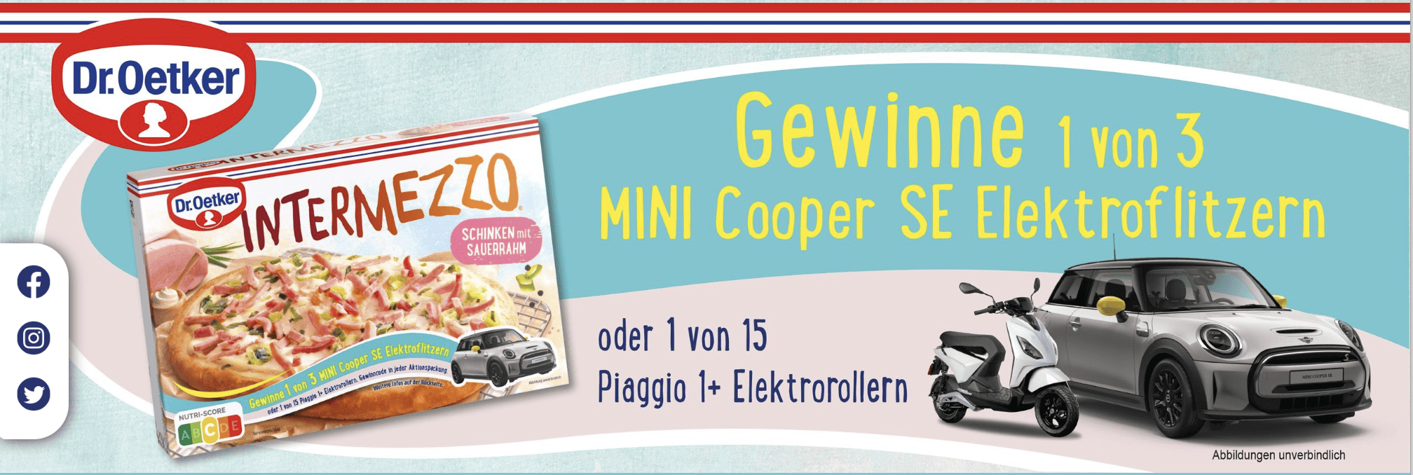 case_Gewinne mit Intermezzo 1 von 3 Mini Cooper SE oder 1 von 15 Piaggio Rollern!