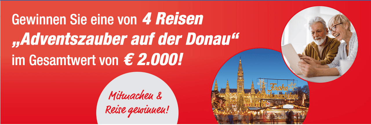 case_Trendtours - 4x Flusskreuzfahrt auf der Donau im Gesamtwert von € 2.000 zu gewinnen!