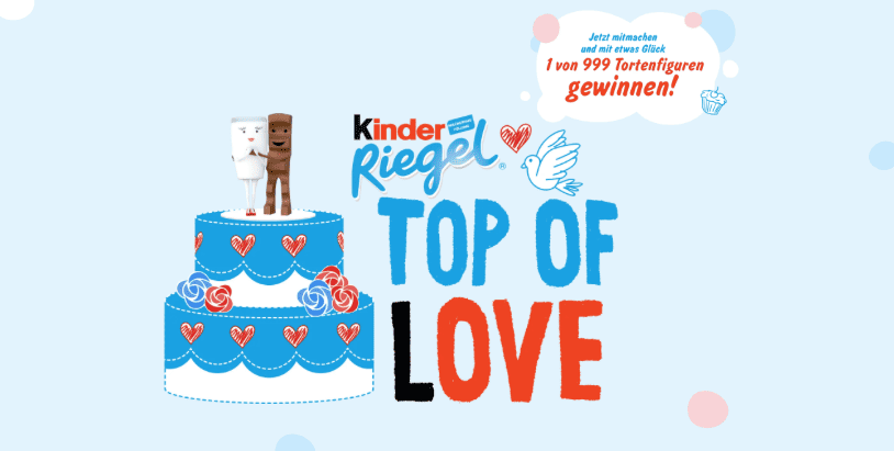 case_Kinder Riegel Top of Love “Tortenfiguren gewinnen”