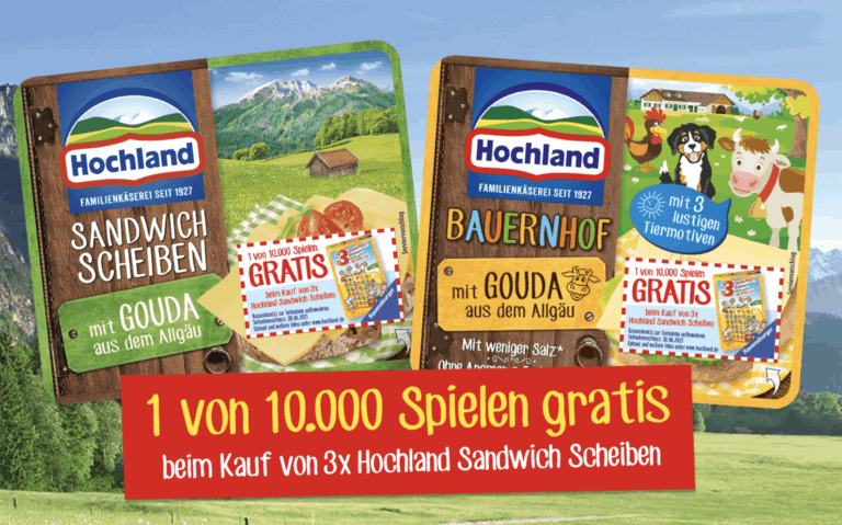 case_Hochland Sandwich Scheiben Sammelaktion „Ravensburger-Spiele“ 