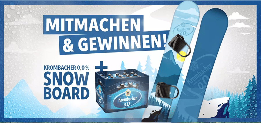 case_Krombacher Gewinnspiel - Snowboard gewinnen