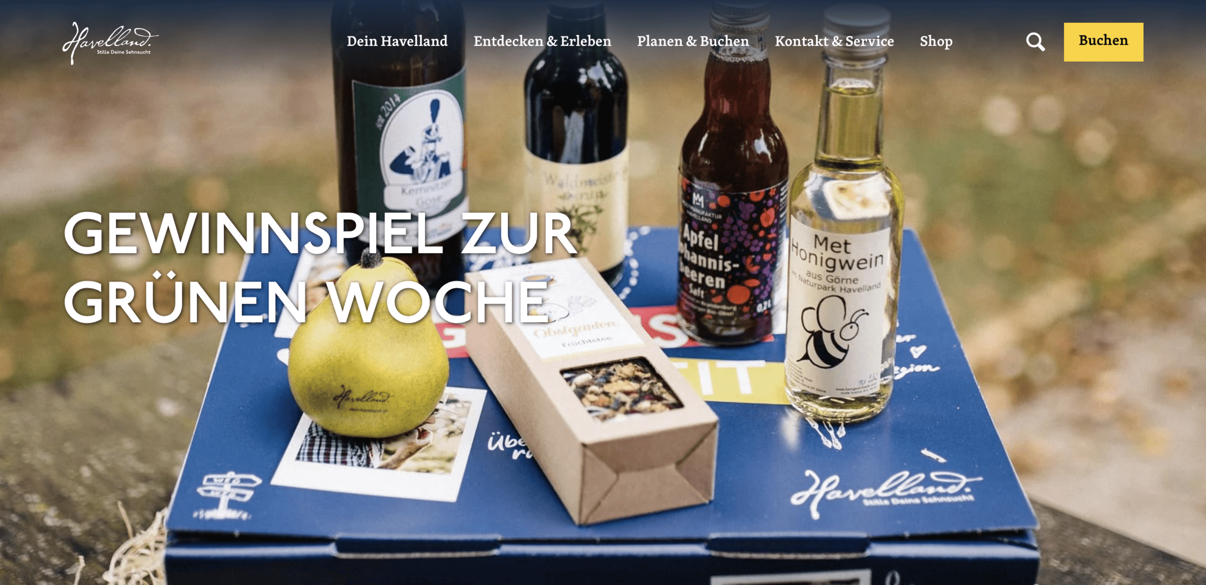 case_Tourismusverband Havelland-Gewinnspiel täglich eine Genusszeit-Getränkebox 