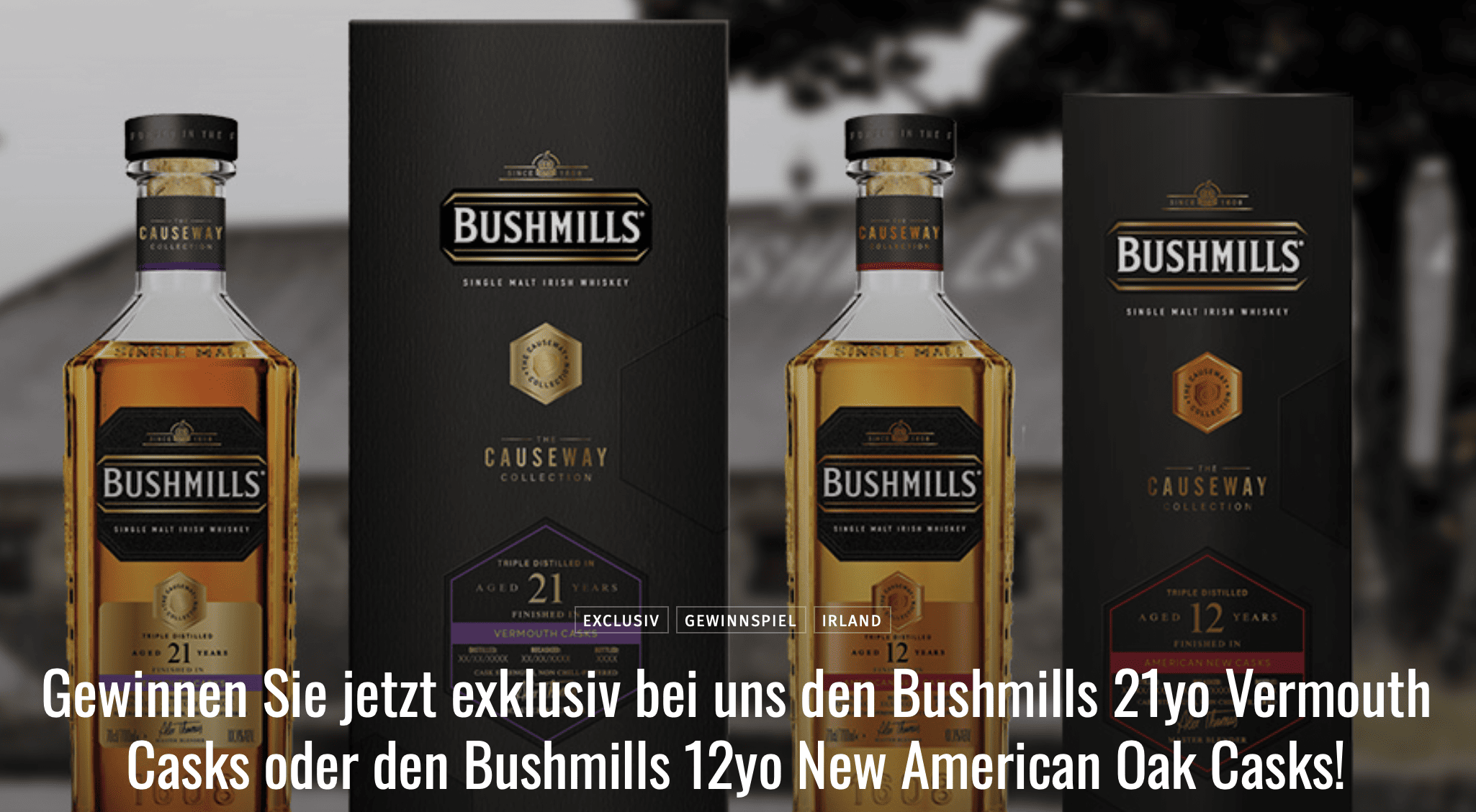 case_Whiskyexperts-Gewinnspiel 2 edle Flaschen Bushmills Whisky 