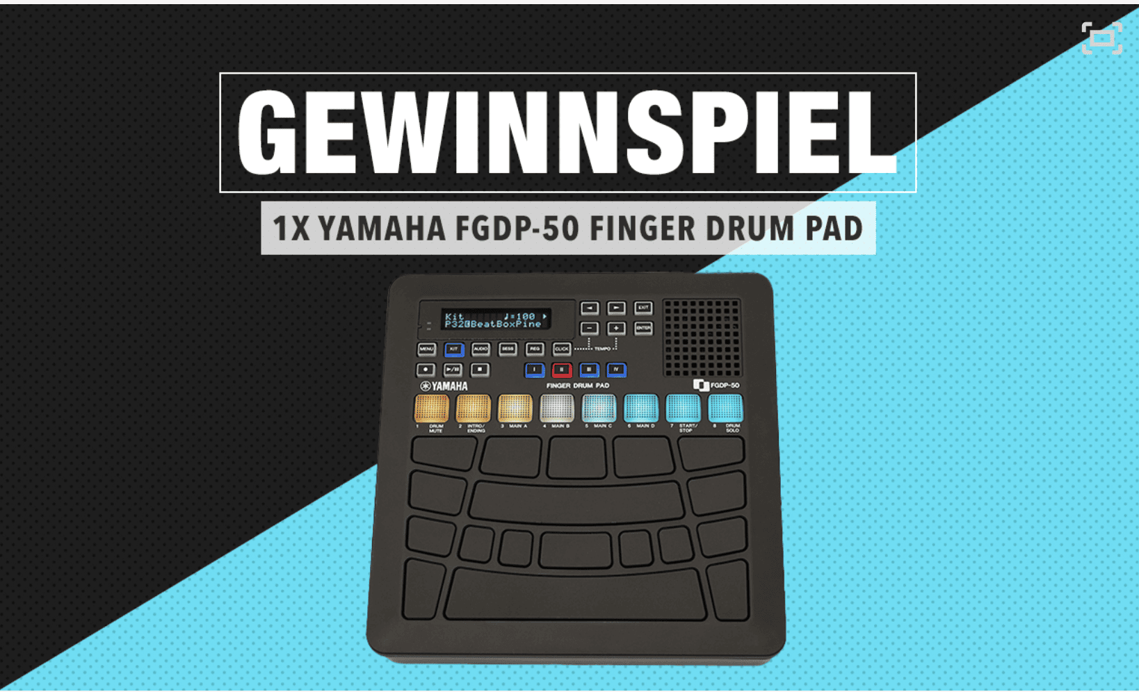 case_bonedo Gewinnspiel Yamaha FGDP-50 Finger Drum Pad