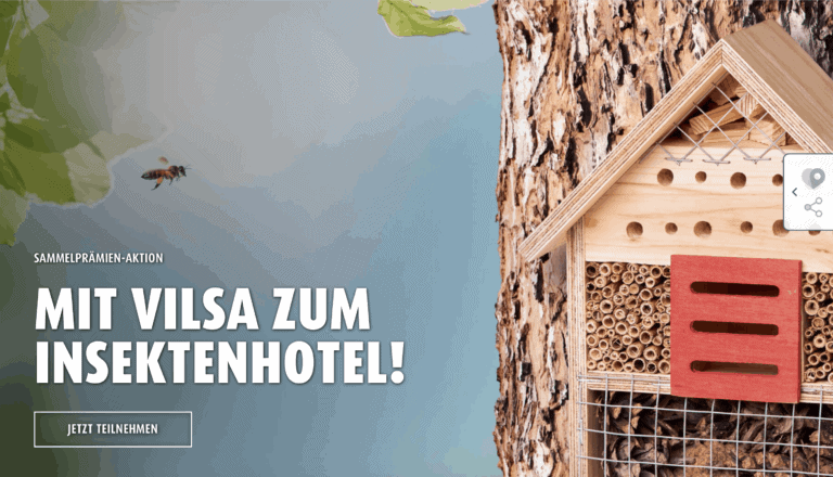 case_Vilsa Mineralwasser: Insektenhotel geschenkt