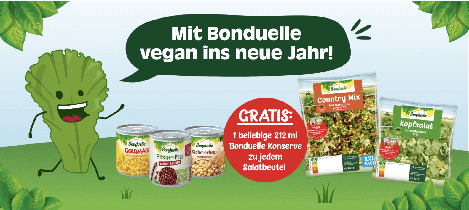 case_Bonduelle-Cashback-Aktion gratis Gemüsekonserve zu jedem Salatbeutel 