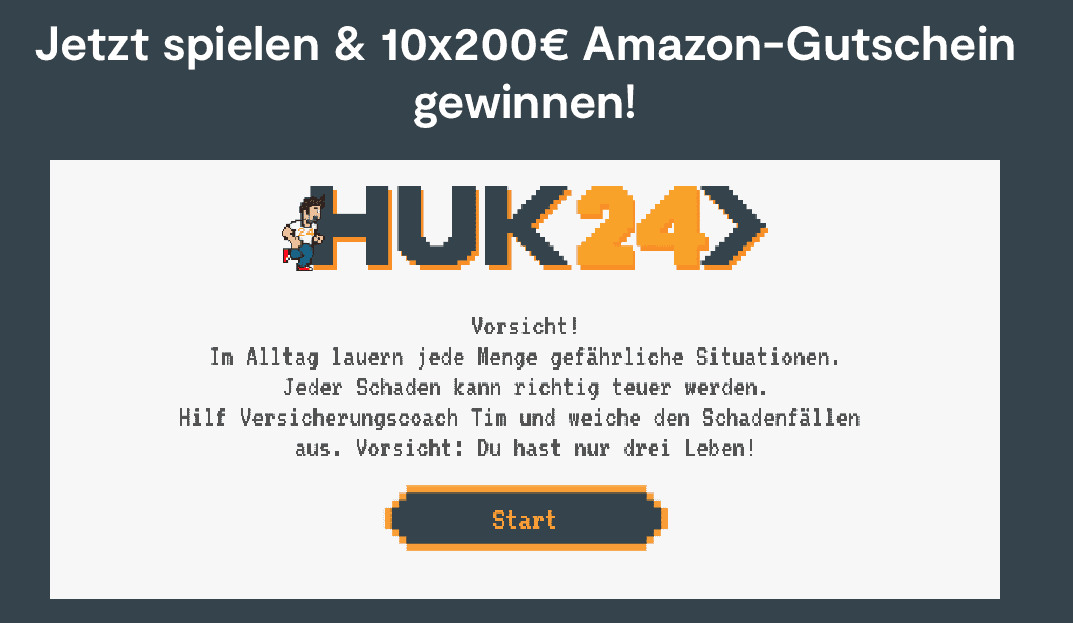 case_HUK24-Gewinnspiel 10 Amazon Gutschein eüber 200 € zu gewinnen