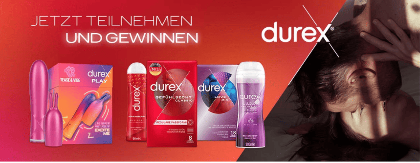 case_Müller-Gewinnspiel Tease & Vibe Vibrator & 9 Durex Produktpakete