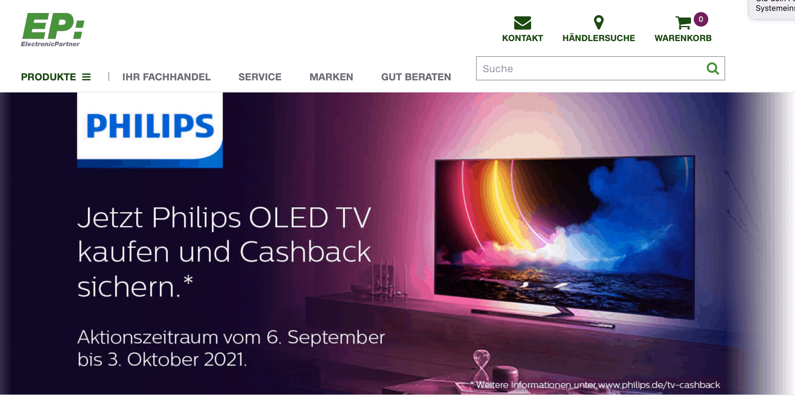 case_Philips OLED TV kaufen und bis zu 1000 € Cashback sichern!