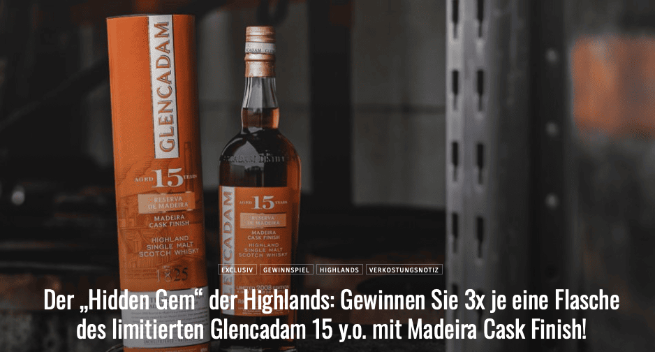 case_Whiskyexperts-Gewinnspiel 3 x eine Flasche Glencadam 15 y.o.