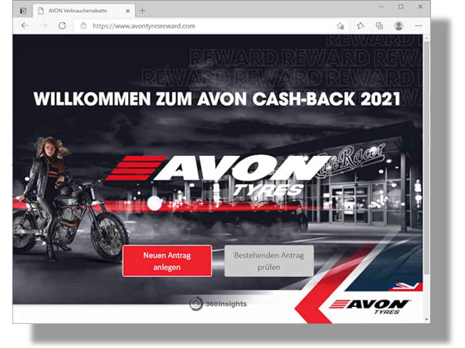 case_AVON Tyres Cash-Back von 40 €