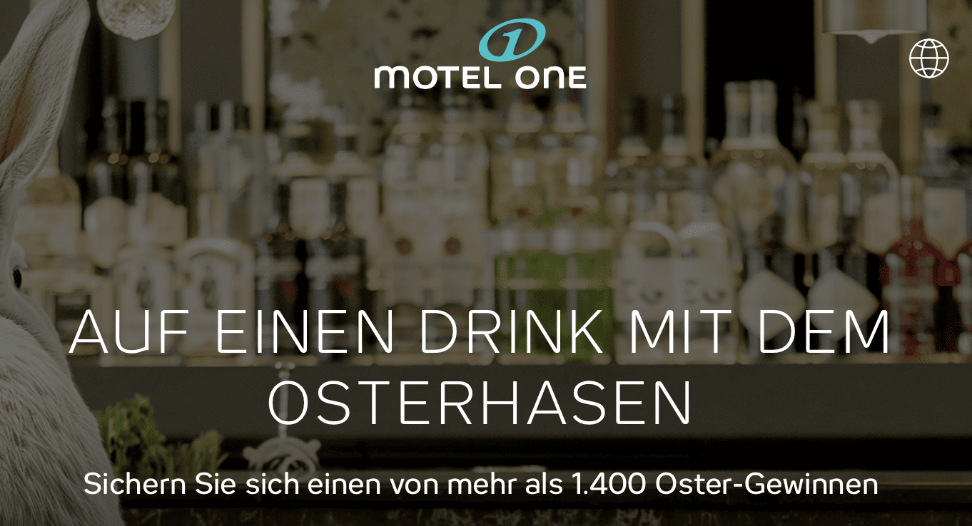 case_International - MOTEL ONE auf einen Drink mit dem Osterhasen DE A CH